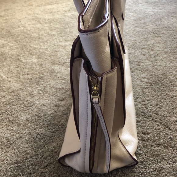 Tory Burch peach / pink tote - Picture 4 of 5